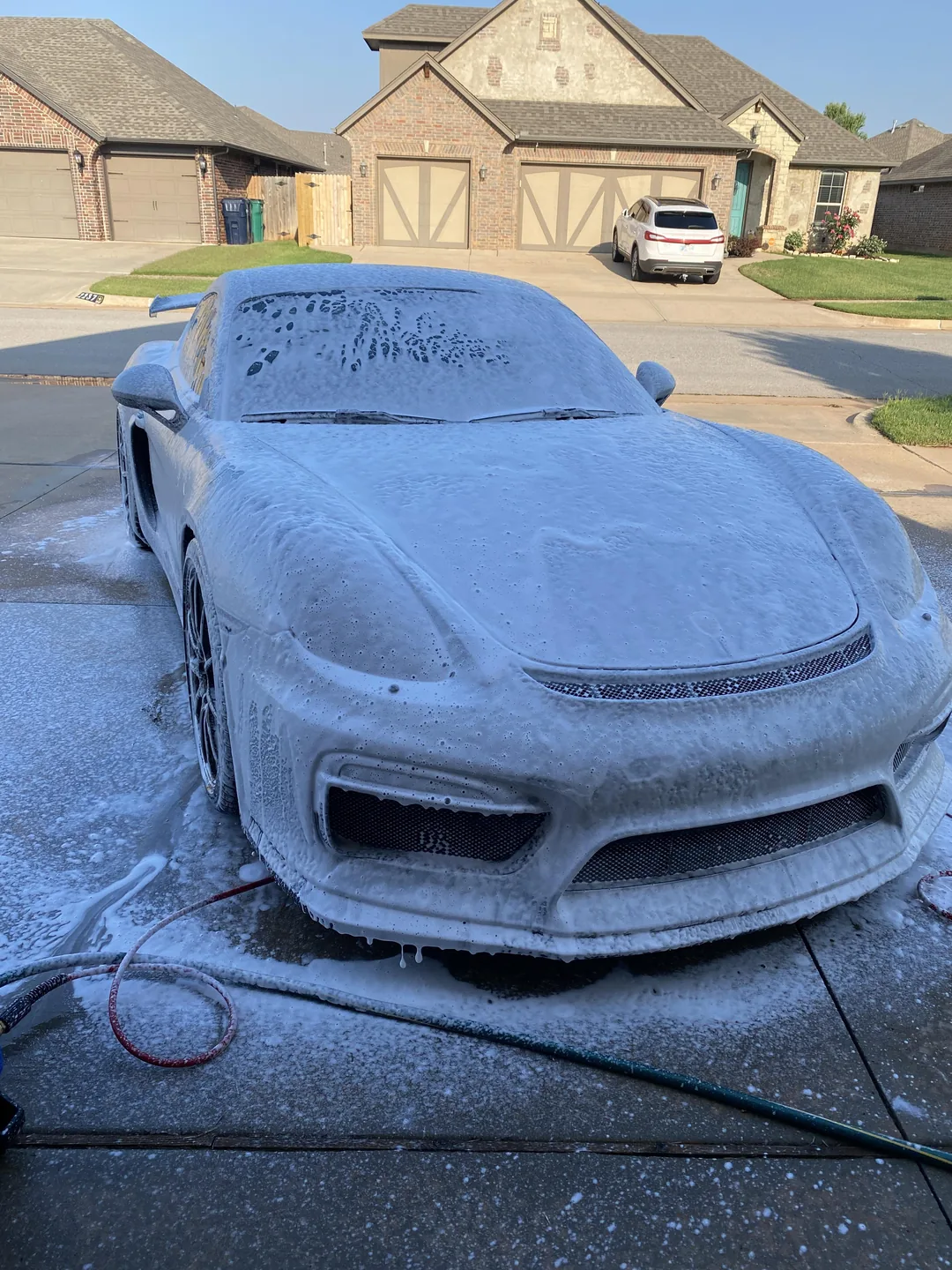 Foam cannon wash during a full detail